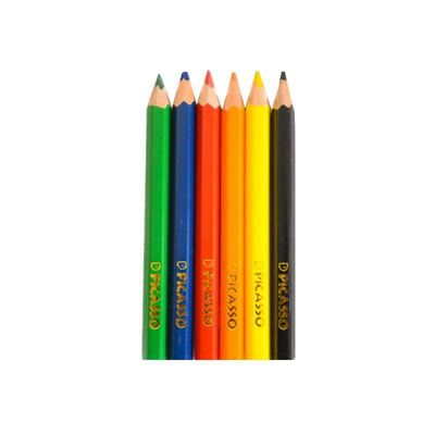 مداد رنگی 6 رنگ کوتاه پیکاسو