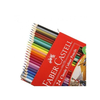 مداد رنگی 24 رنگ مقوایی فابرکاستل
