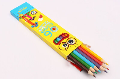 مداد رنگی 6 رنگ آریا