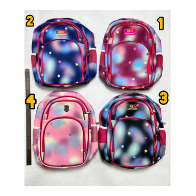 کوله پشتی فانتزی (DREAM)   مناسب برای مدرسه دخترانه ، پسرانه  در چهار رنگ متفاوت ( مدلAB321)  ابعاد خارجی 30×26