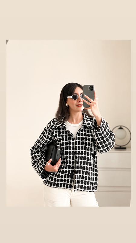 پالتو چهارخانه Luna