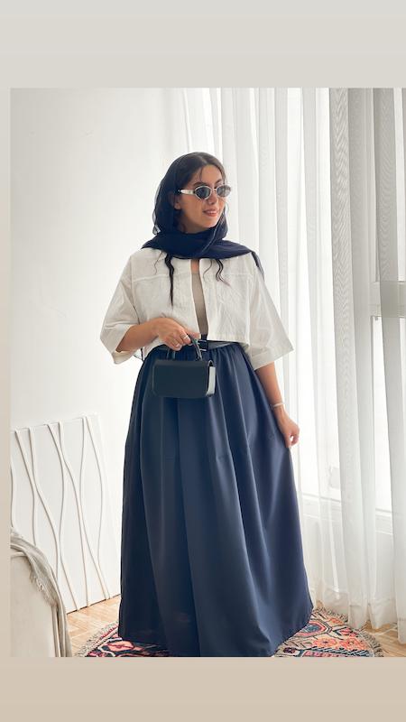 دامن سرمه ای