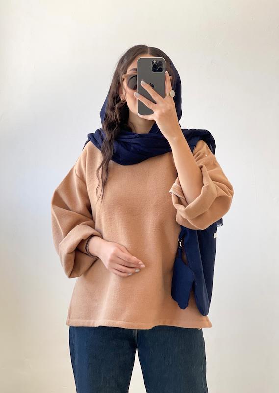 مانتو پشمی کارامل