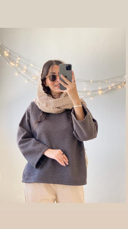 مانتو قهوه ای هژار کد:۱۱۲۳