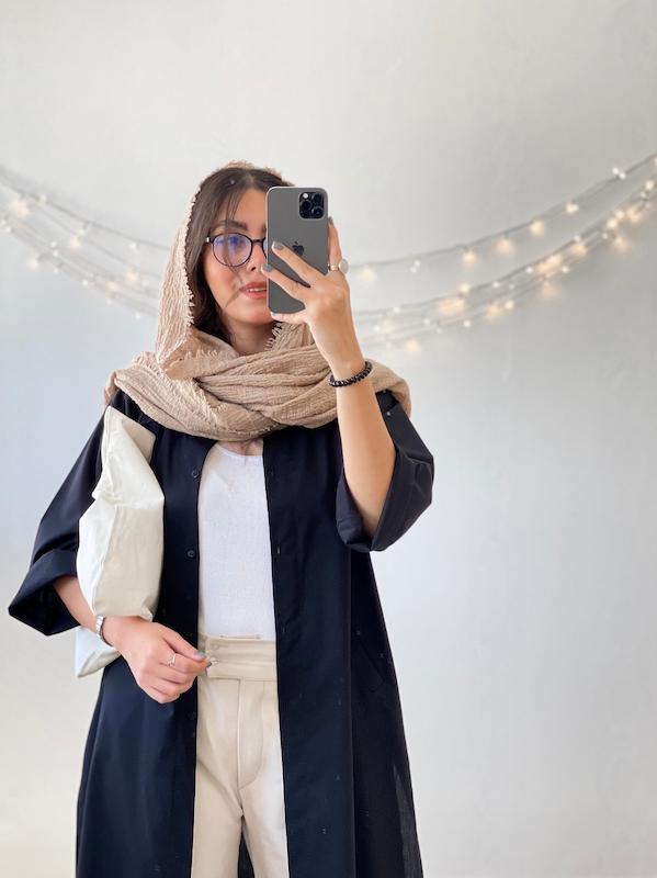 مانتو دانشجویی مشکی