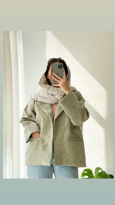 پالتو سبز صدری کد:۱۲۴۱