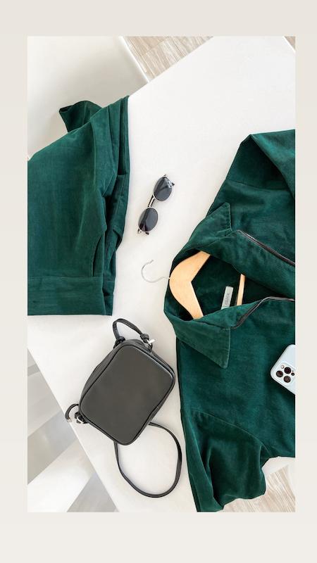 شلوار مخمل کبریتی (سبز) کد:۱۲۴۴