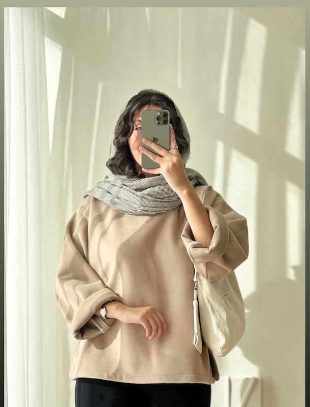 پالتو فوتر کرمی کد:۱۲۵۲