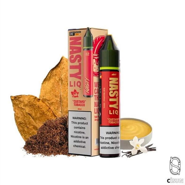 سالت نیکوتین NASTY LIQ CUSTARD TOBACCO  تنباکو کاستارد