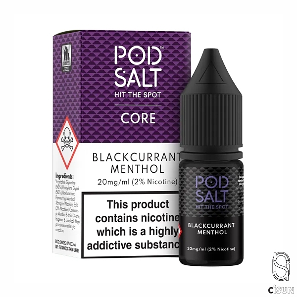 سالت نیکوتین POD SALT BLACKCURRANT MENTHOL انگور فرنکی یخ