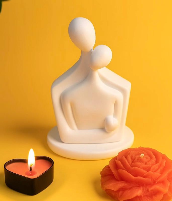 قالب سیلیکونی زوج آغوش  همدم ولنتاین ارتفاع 12 سانتیمتر