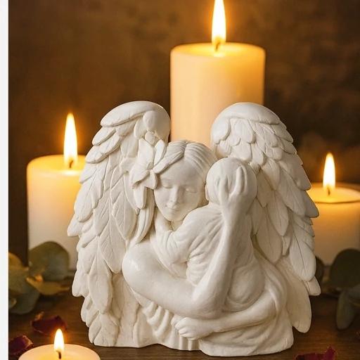 قالب سیلیکونی مادر بالدار فرشته روی زمین ارتفاع 11 سانتیمتر