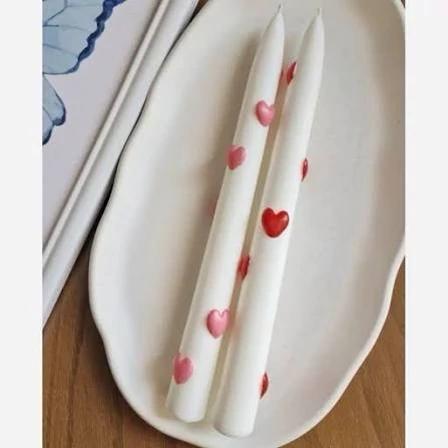 قالب سیلیکونی شمع قلمی طرح قلبی ارتفاع  21.5 سانتیمتر