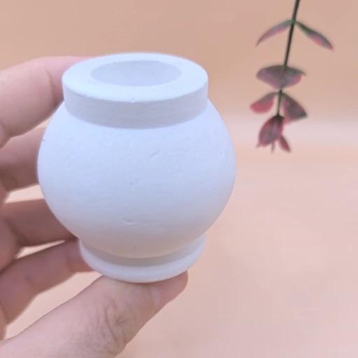 قالب سیلیکونی جا شمعی کوزه ای