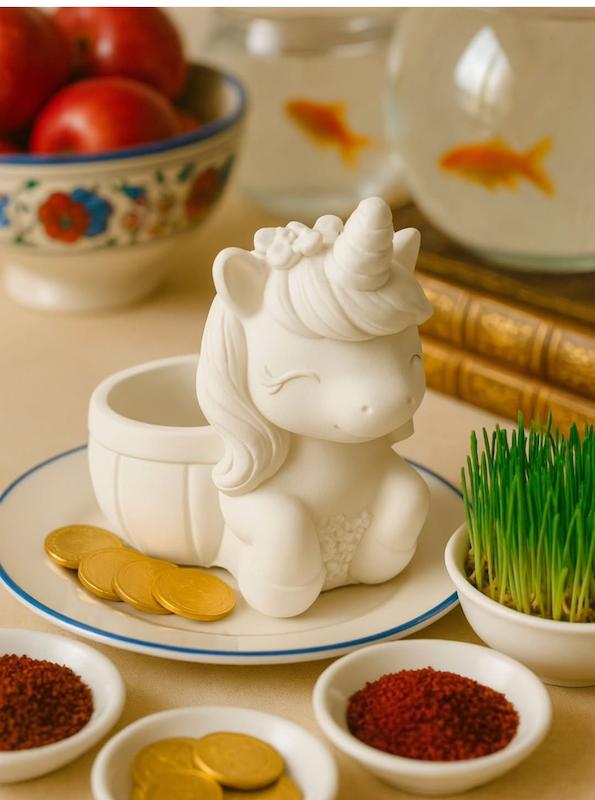 قالب سیلیکونی شات اسب تک شاخ سایز 8 در 9 سانتیمتر