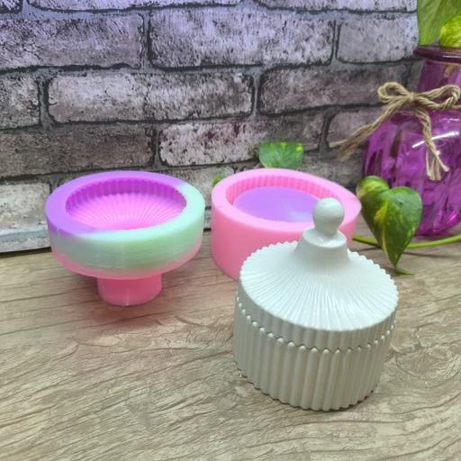 قالب سیلیکونی دست ساز  قندان شیاردار مراکشی 