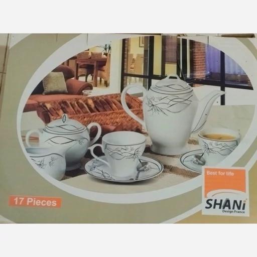 سرویس چای خوری چینی  ۱۷ پارچه شانی ارسال رایگان