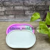 قالب سیلیکونی سینی بیضی اندازه لبه تا لبه 17.2 در 11.2 سانتیمتر
