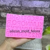 قالب سیلیکونی اعداد و حروف انگلیسی 