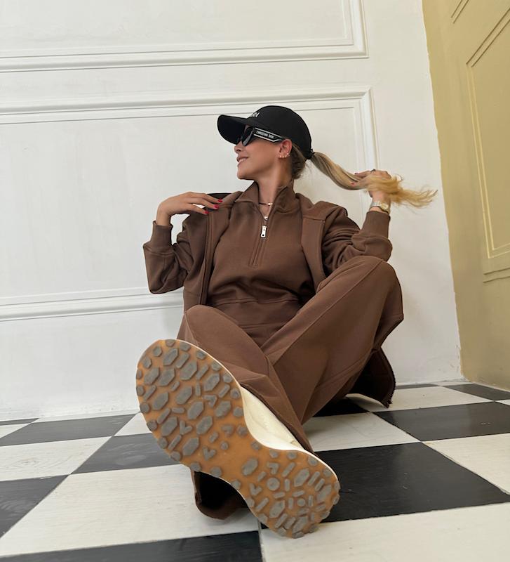 ست ٣تيكه قهوه اي