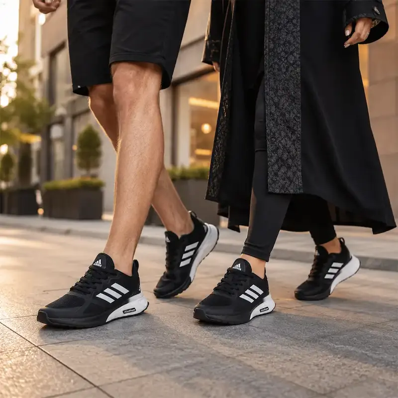  آدیداس مدل Cloudfoam – مشکی (Black)