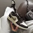  ایرجردن 1 مشکی قهوه ای -  Air Jordan 1 low brown