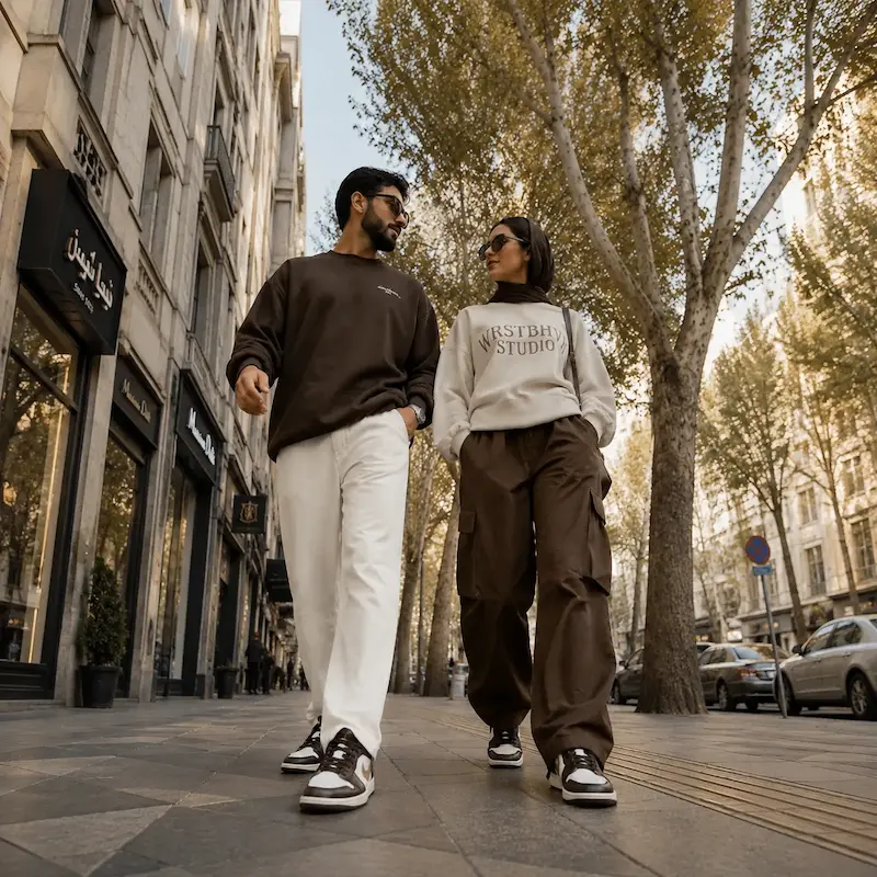  ایرجردن 1 مشکی قهوه ای -  Air Jordan 1 low brown