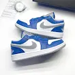 کتونی ایرجردن آبی 1- Air Jordan 1 low True Blue