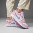  ایرجردن 1 مشکی بنفش صورتی-  Air Jordan 1 low 