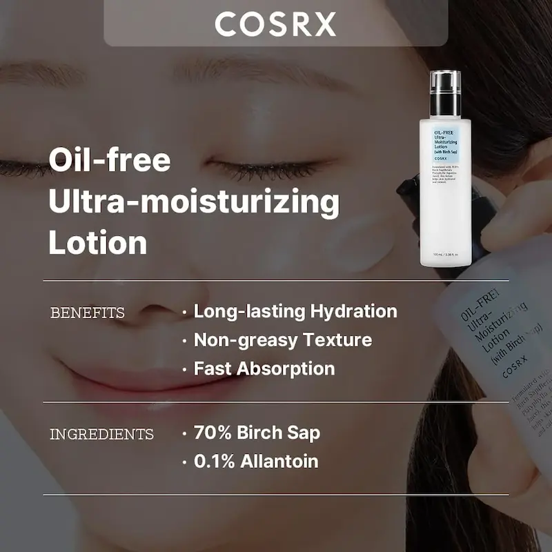 لوسیون مرطوب‌کننده اویل فری کوزارکس مدل Oil Free Ultra Moisturizing Lotion