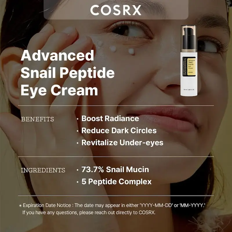 کرم دور چشم حلزون کوزارکس مدل Snail Peptide