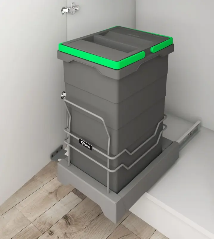 سطل زباله تک مخزنه 40 لیتری پلاتین مدل 3614