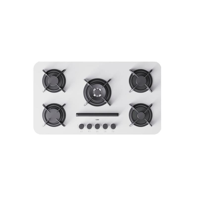 اجاق گاز شیشه ای رومیزی کن مدل پاردیک سفید