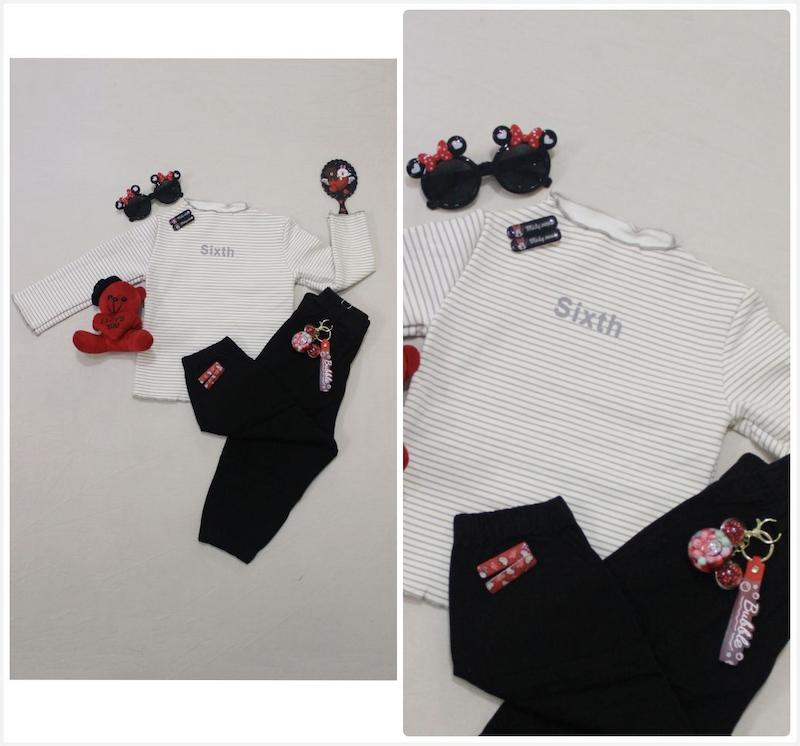 بلوزگرم توکرکی و شلوار لی  دخترانه 