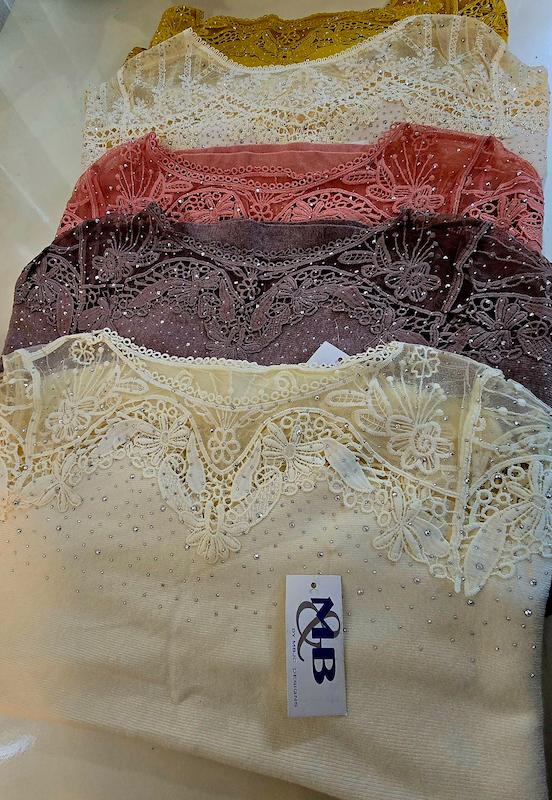 بلوز بافت مجلسی وارداتی زنانه دخترانه