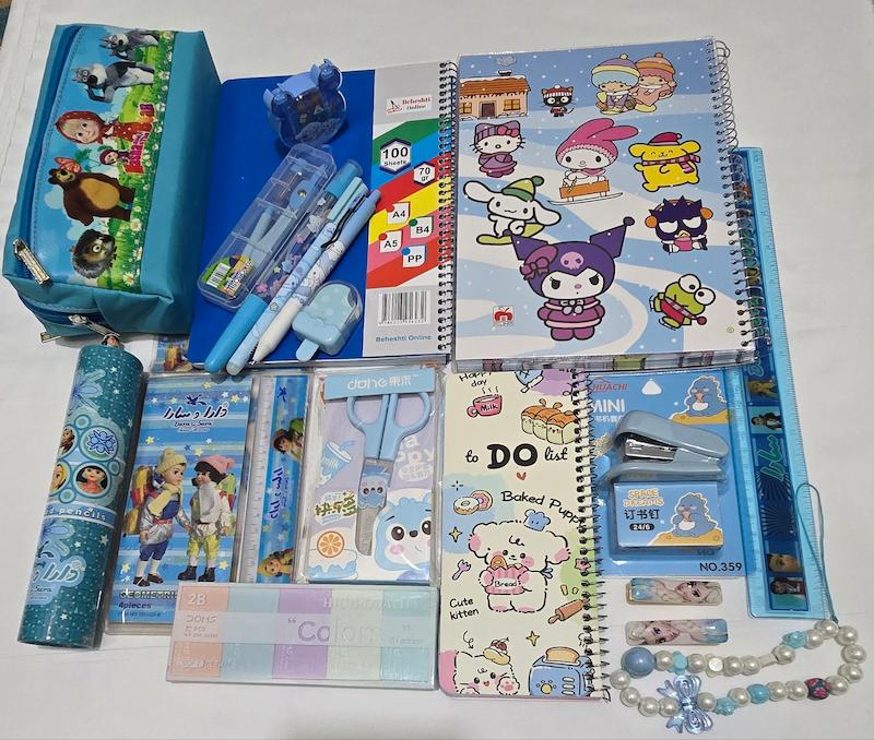 ست لوازم التحریر پک لوازم تحریر پسرانه دخترانه 