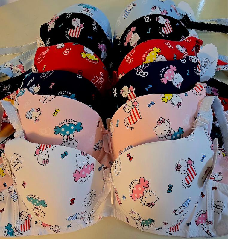 سوتین کاپ دار ( B)وارداتی سوتین   فنر دارزنانه دخترانه 