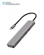 هاب دیتا 6 پورت پاورولوژی Powerology 6-in-1 Slim 4K HDMI USB-C Hub P61HBCGY