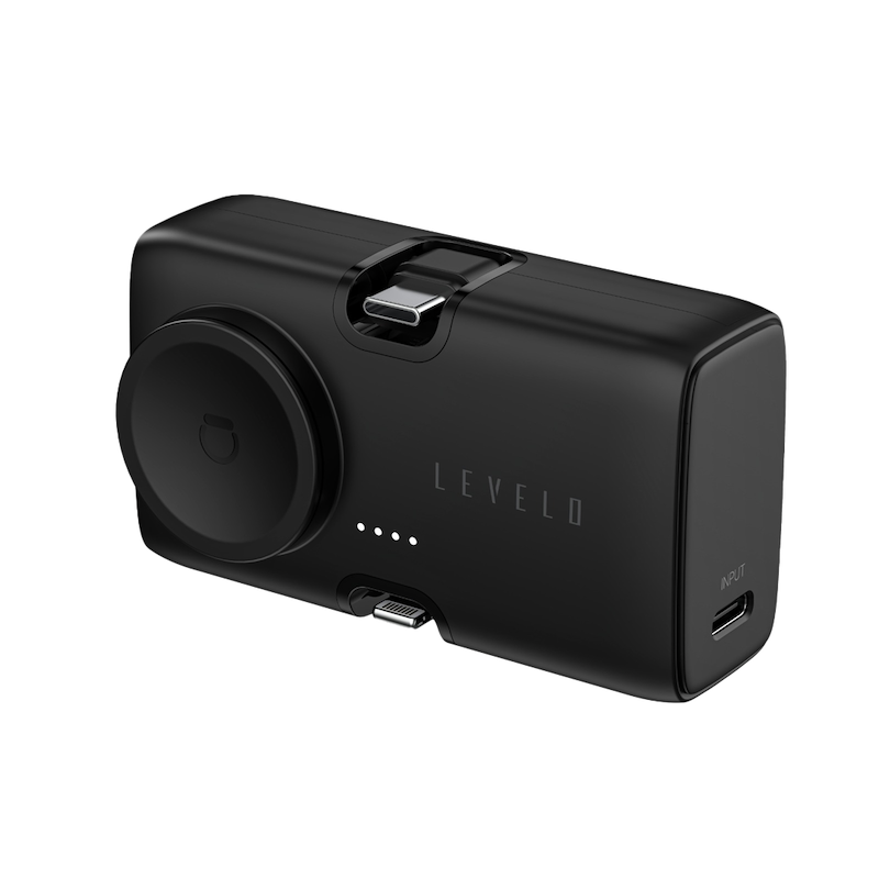 پاوربانک قابل حمل Levelo Nova Mini با ظرفیت ۵۰۰۰ میلی‌آمپر ساعت - مشکی