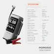 پاوربانک 8000 و کمپرسور باد و جارو شارژی و جامپ استارتر خودرو پرودو Porodo PDPBFCH091BKGR