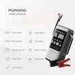 پاوربانک 8000 و کمپرسور باد و جارو شارژی و جامپ استارتر خودرو پرودو Porodo PDPBFCH091BKGR