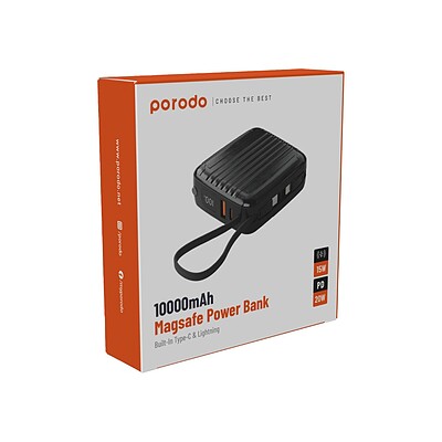 پاوربانک مگ سیف پرودو مدل PD-PBFCH041-BK ظرفیت 10000mAh