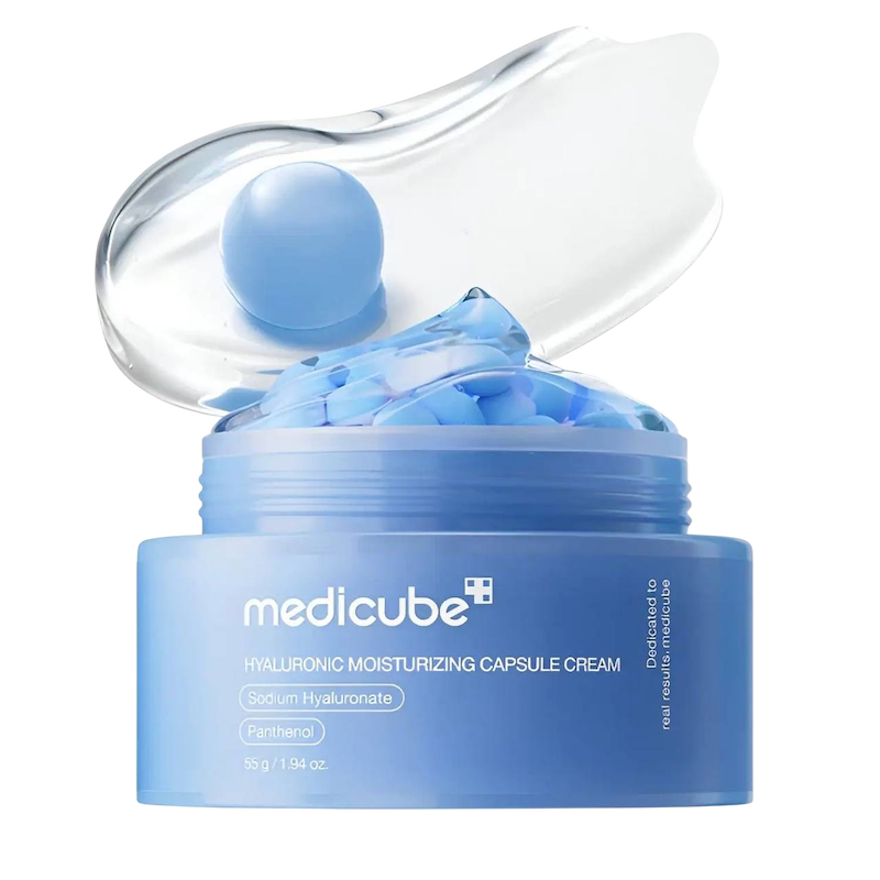کرم کپسولی آبرسان و مرطوب کننده هیالورونیک اسید و پانتنول مدی کیوب