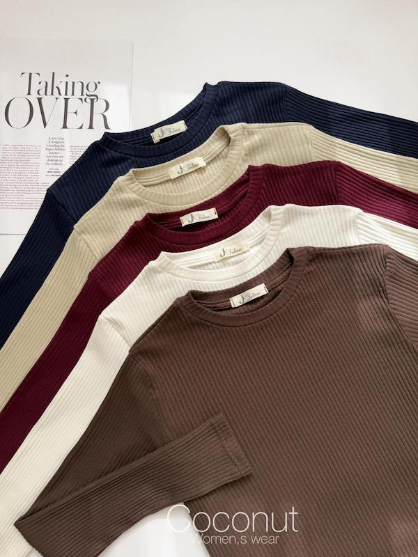 بلوز یقه گرد کشبافت  🍁