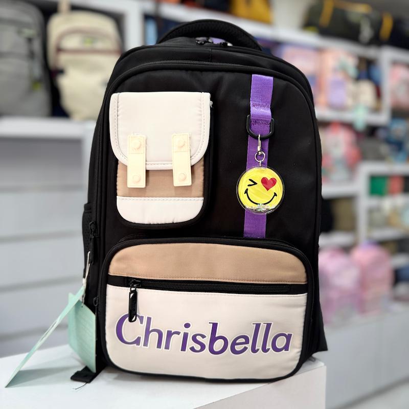کوله پشتی دبستان برند chrisbella طرح ساده 