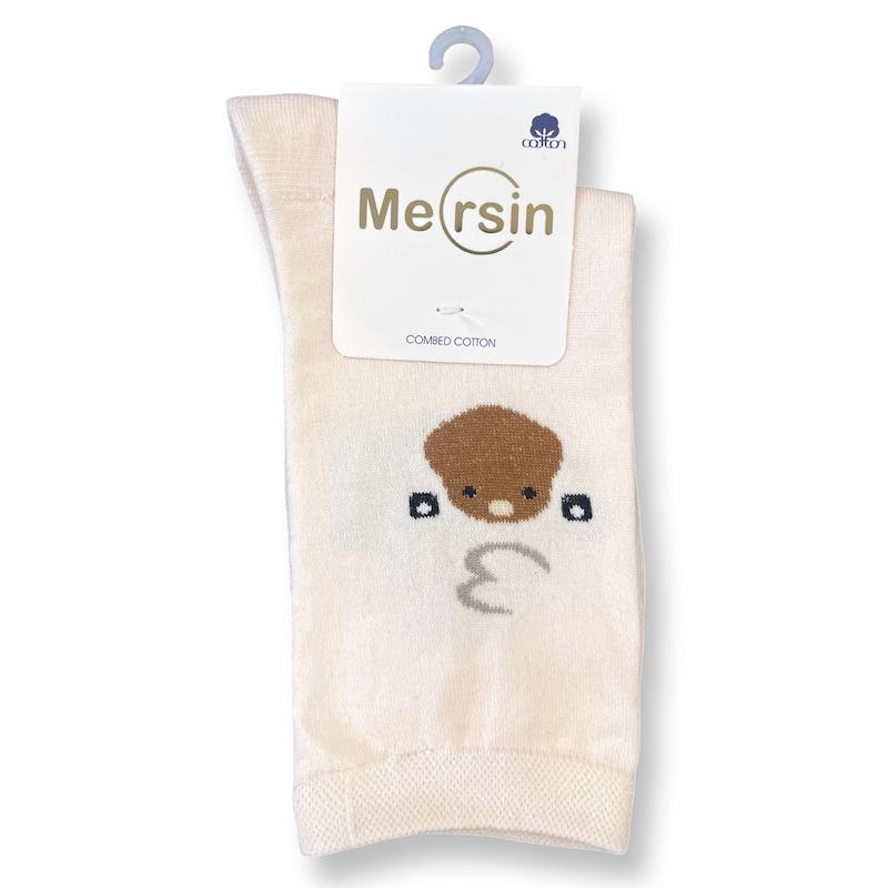 جوراب ساق دار زنانه فانتزی - برند مرسین - طرح جوجه کرم