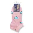 جوراب مچی زنانه - برند SUPER D&W - طرح قلب صورتی