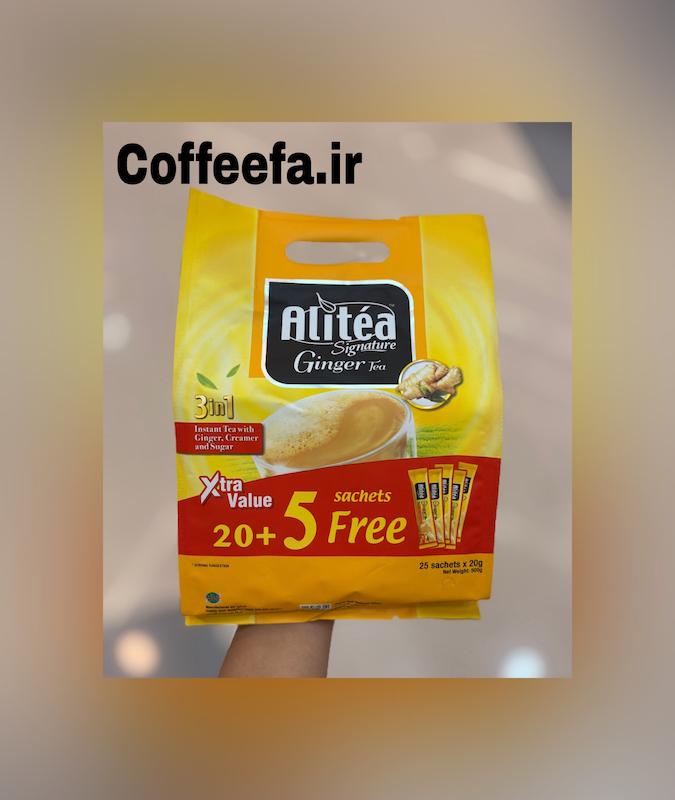 چای کرک زنجبیلی ALITEA - بسته 25 عددی