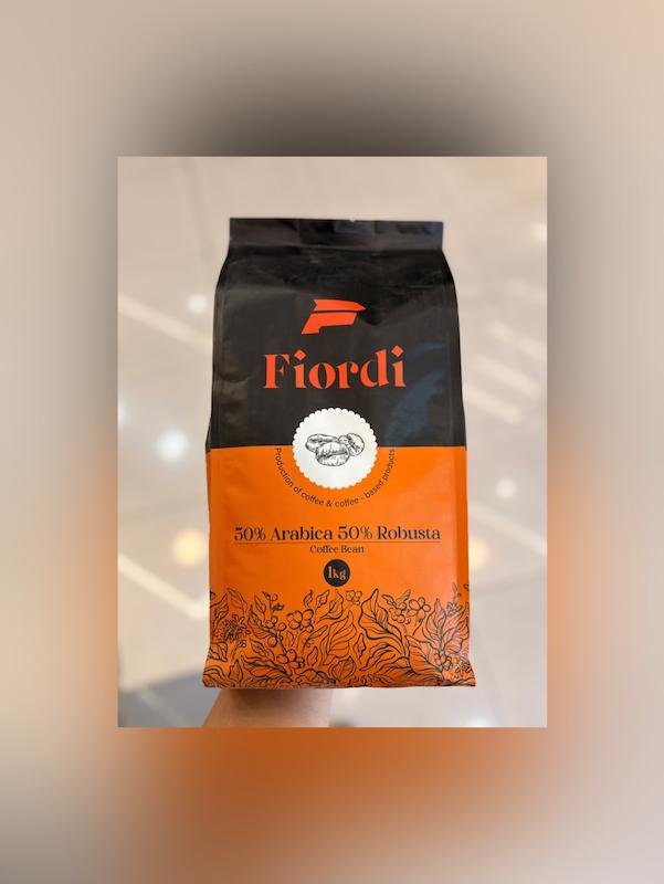 دانه قهوه 50% عربیکا 50% روبوستا فیوردی(Fiordi)