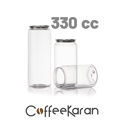 قوطی پت  PET  330 cc با درب آلومینیومی ساده